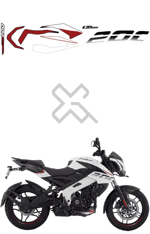 Pulsar NS200 Stickers | Pulsar NS200 Full Body Graphics